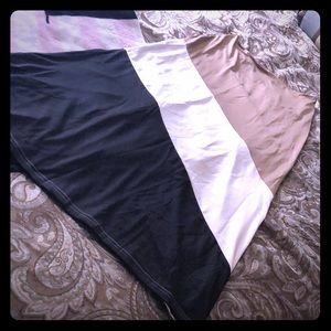 Color Block Maxi Skirt